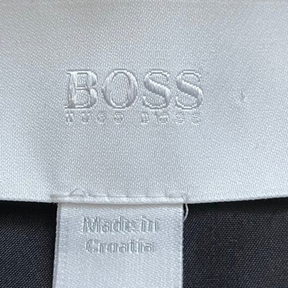 Hugo Boss Julea1 2 Button Notch Collar Virgin Wool Lined Blazer Grey   Blk Sz 6 - Picture 10 of 13